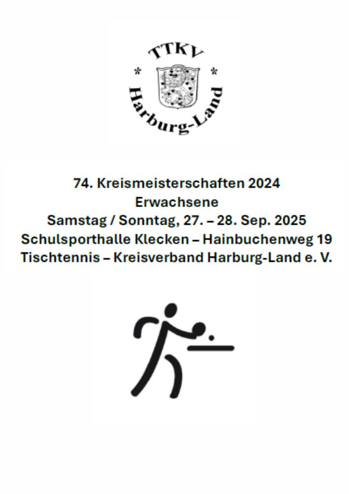 TTKV Erwachsenen Kreismeisterschaften 2025