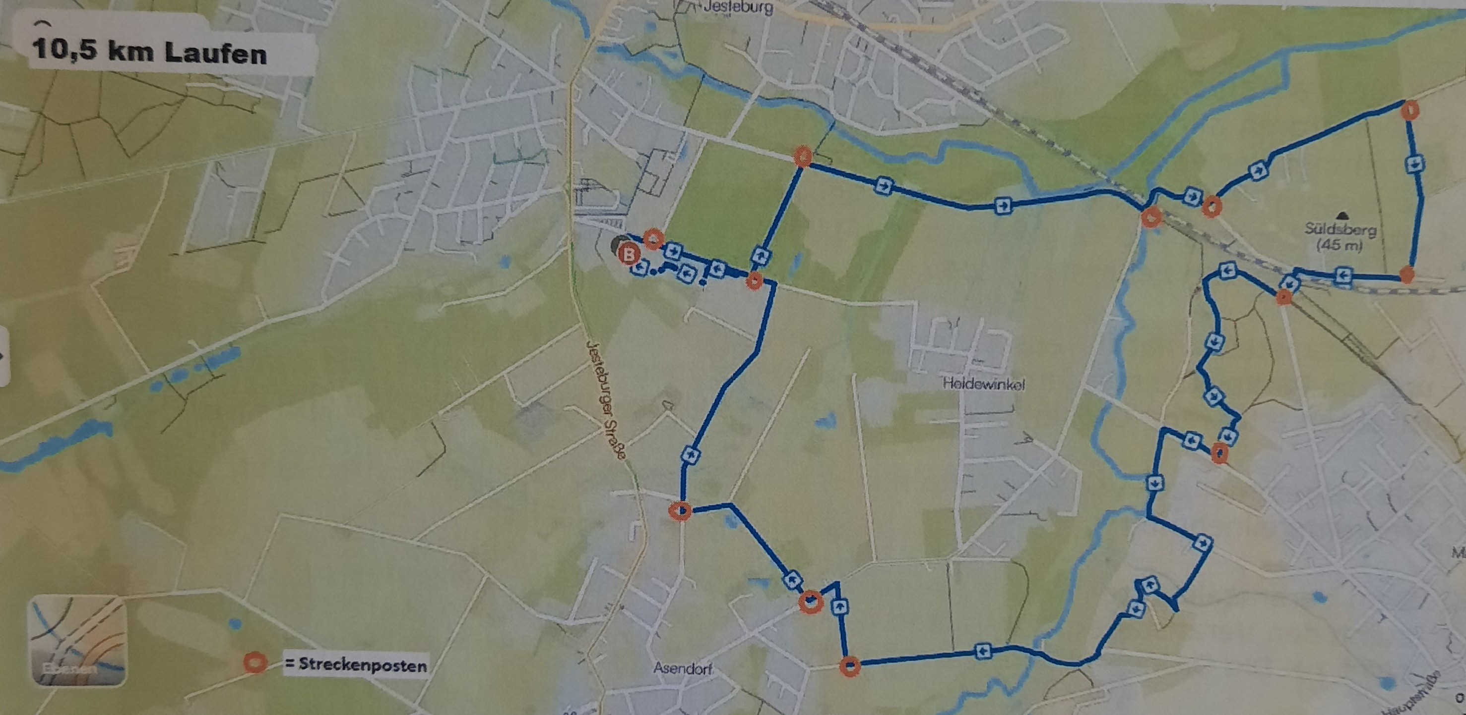 10,5 km Laufen Image